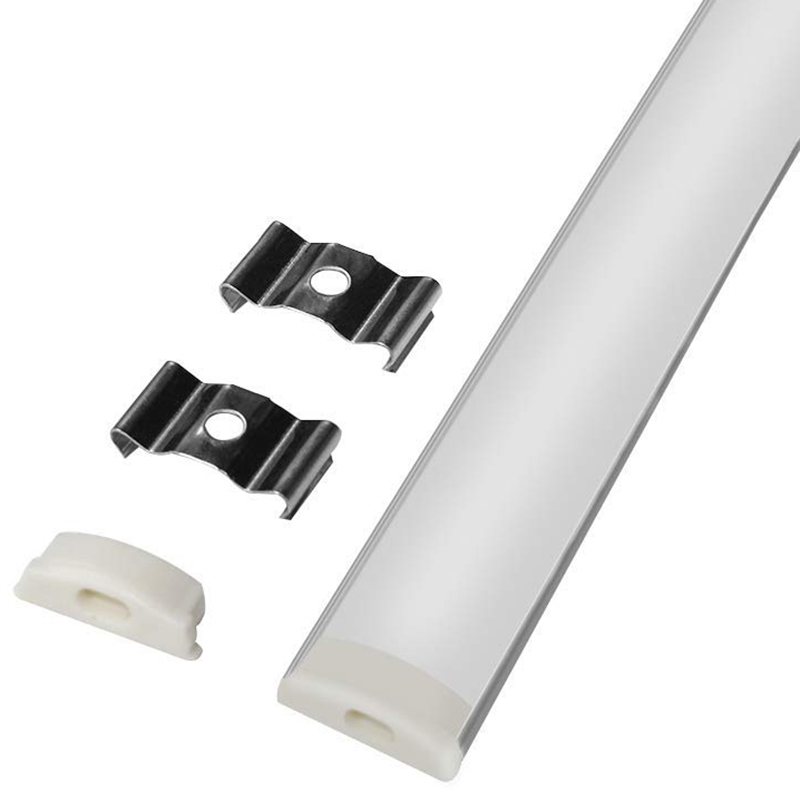 Bendable Aluminum LED Channel C Shape For 10mm Flexible LED Strip Lights